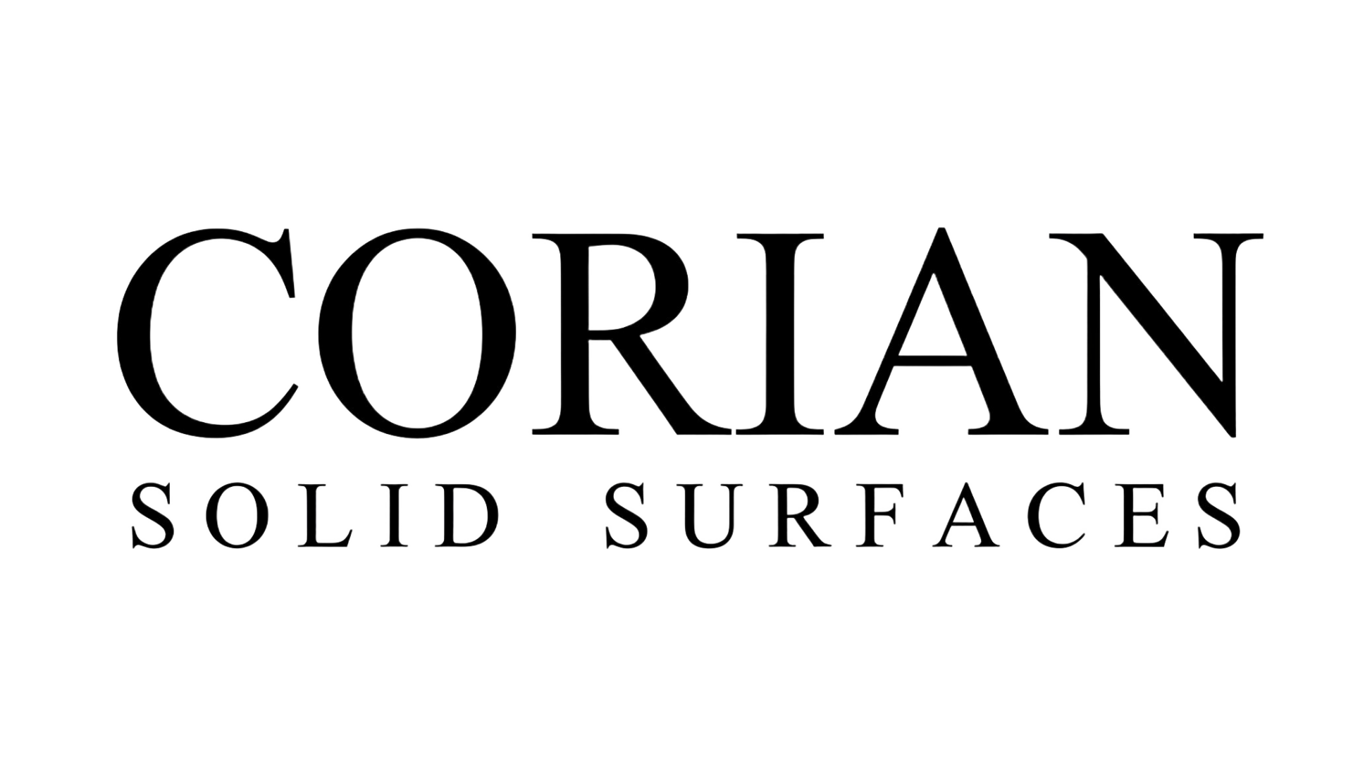 Corian logo black | Dehaan Tile & Floor Covering