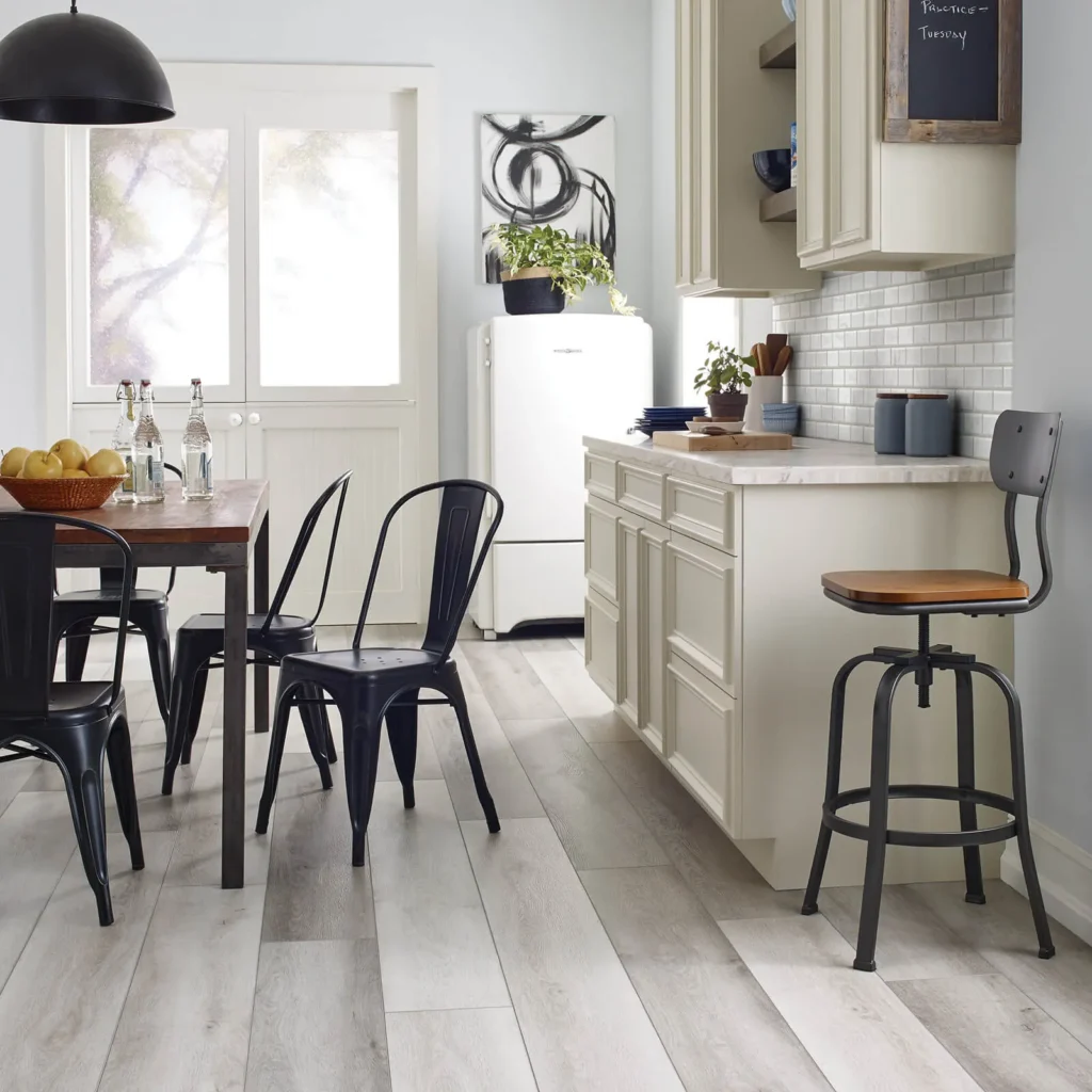 FarmhouseKitchen Chateau 2x4Beveled CS58P 150 BiancoCarrara 5U133 TitanHDPlus 2202V 5037 ModernOak V2002 H 1600x1600 1 | Dehaan Tile & Floor Covering