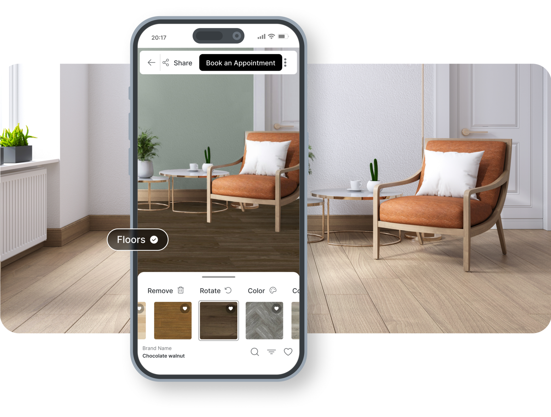 Flooring visualizer phone markers 15 | Dehaan Tile & Floor Covering
